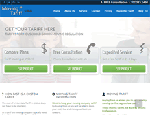Tablet Screenshot of movingtariff.com